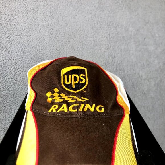 UPS Racing #44 NASCAR Toyota Chase Adjustable Strap Back Hat / Cap Work Trucker - Picture 1 of 5